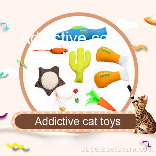 O mais recente design Feather Cat Brinquedo interativo Toy Cat